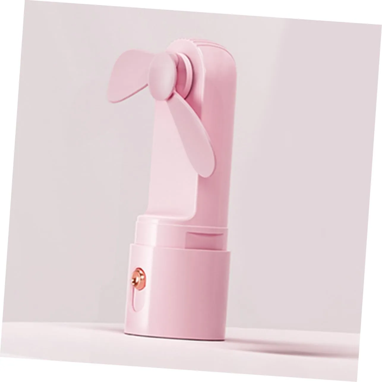 1 Set Portable Handheld Fan Adjustable Rechargeable Fan for Travel Hiking and Outdoor Activities Compact Durable Material for Handbags and Pocket Use