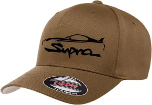 1992-02 Toyo Supra Sports Car Outline Design Flexfit 6277 Athletic Baseball Fitted Hat Cap
