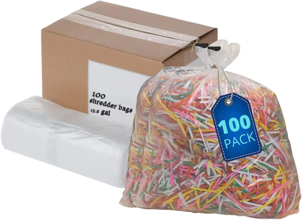 1InTheOffice Shredder Bags 15.8 Gallon, Paper Shredder Waste bags 15.8 Gal. (100 Count)