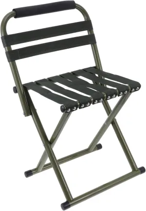 1pc Folding Fishing Stool Backrest Portable Outdoor Chair for Camping Beach Fishing Non- Stable Design Easy to Carry Green Color