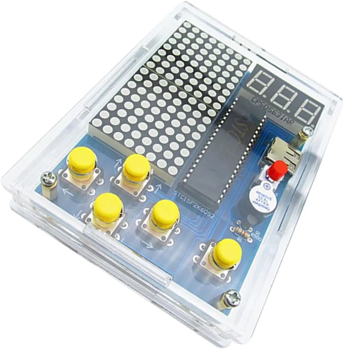 1set Game Console Kit Electronic Soldering Project for Boys and Girls Fun Learning Easy to Assemble Includes Battery Holder Your Circuit Learning