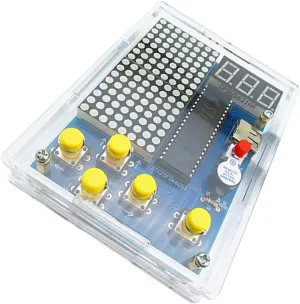 1set Game Console Kit Electronic Soldering Project for Boys and Girls Fun Learning Easy to Assemble Includes Battery Holder Your Circuit Learning