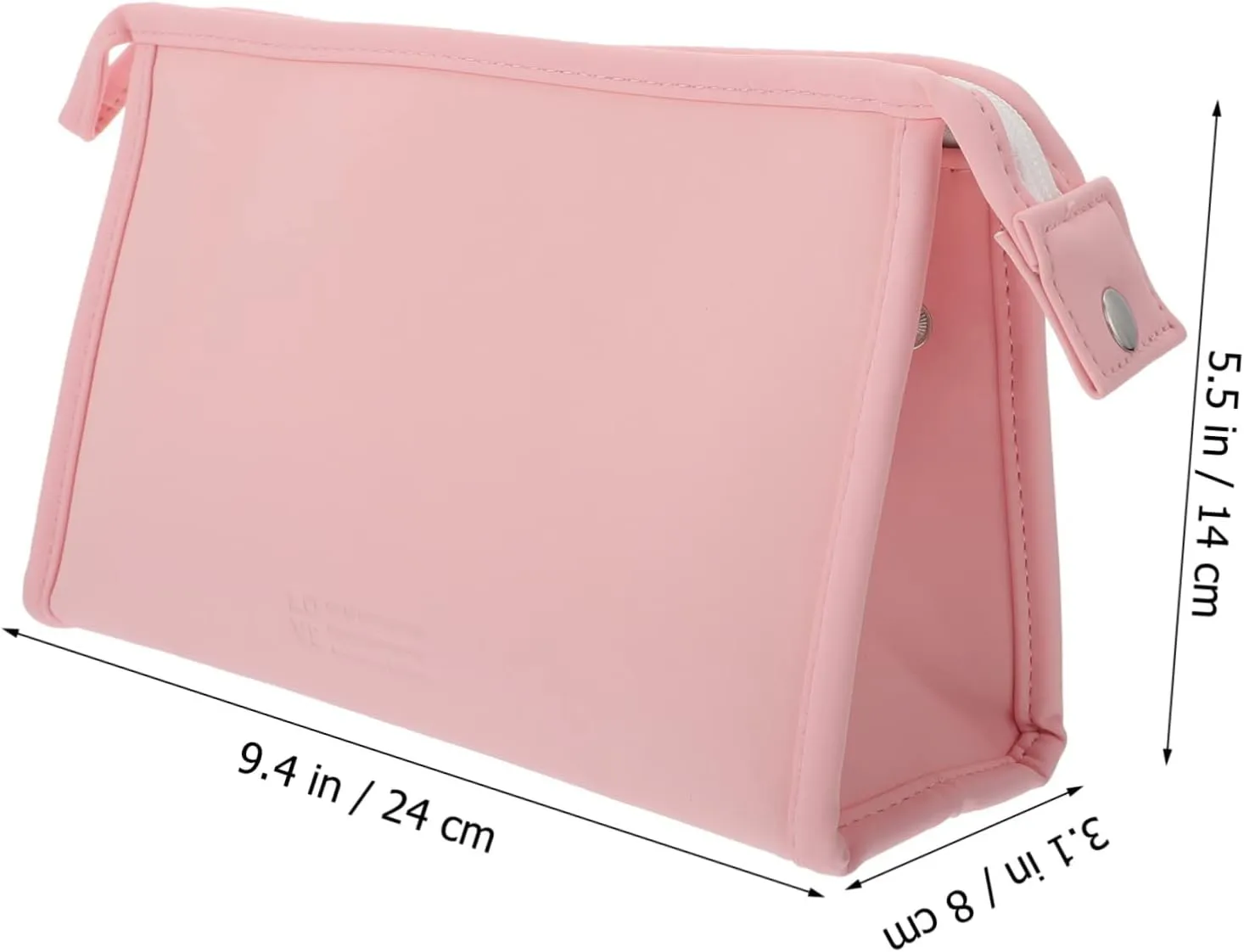 2 Pcs Multifunctional Cosmetic Bag Canvas Bag Make up Travel, Pinkx3pcs, 24X14X8CMx3pcs