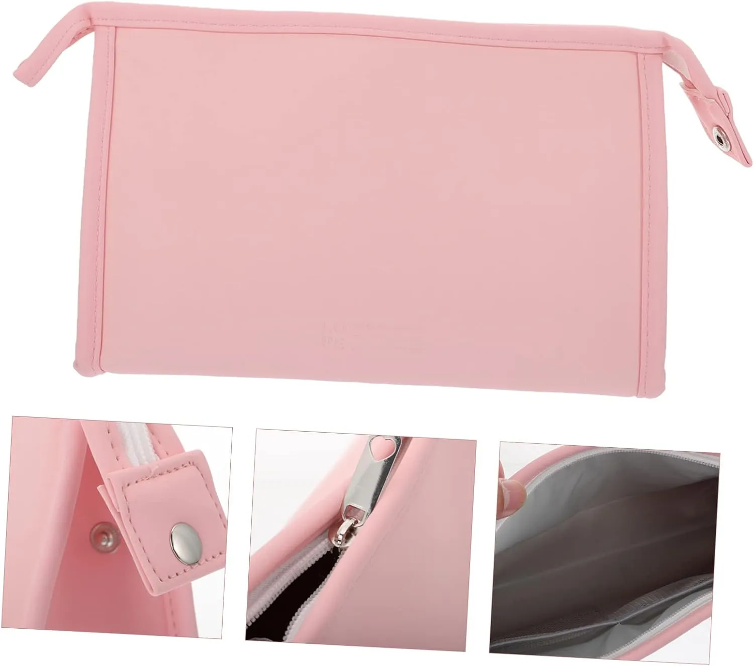 2 Pcs Multifunctional Cosmetic Bag Canvas Bag Make up Travel, Pinkx3pcs, 24X14X8CMx3pcs