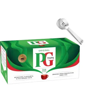 210 Original Tea Bags from Great Britain   Tea Bag Spoon