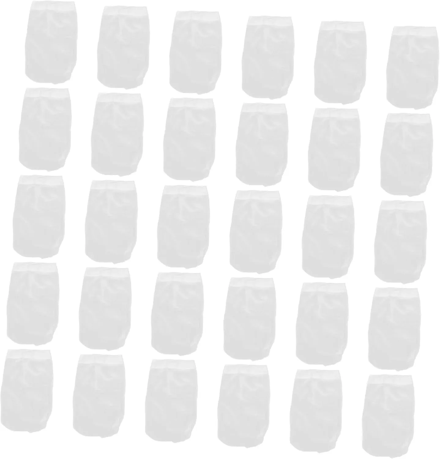 30Pcs Pool Skimmer Socks Elastic Bags for Swimming Pool Cleaning Fine Mesh Skimmer Basket Bags Compatible with Above Ground Pools White