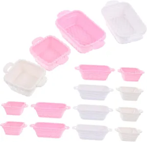 32pcs Mini Shopping Basket Cute Dollhouse Accessories for Organizing Small Items for Storing Stationery Cosmetics and More