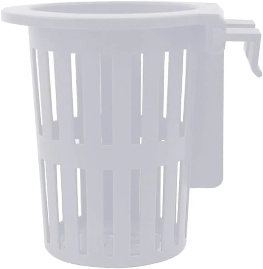 3pcs Water Plant Landscape Fish Tank Hydroponic Planting Basket Soilless Cultivation Planting Basket Aquarium Planter Cups(White)