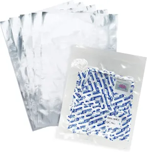 (50) 10"x16" Mylar Bags   (50) 300cc Oxygen Absorbers Combo