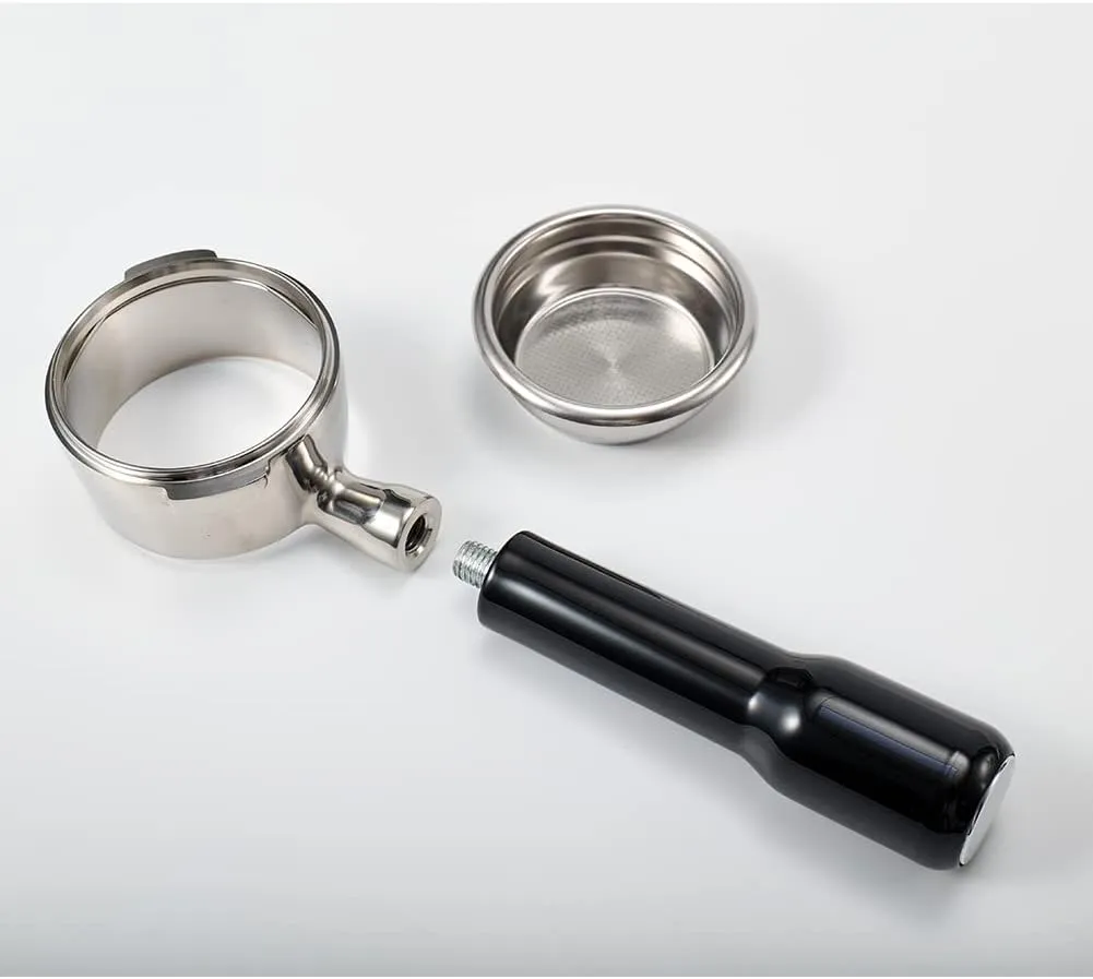 58mm Bottomless Naked Portafilter Compatible With Gaggia Espresso Machines (Filter Basket Included)