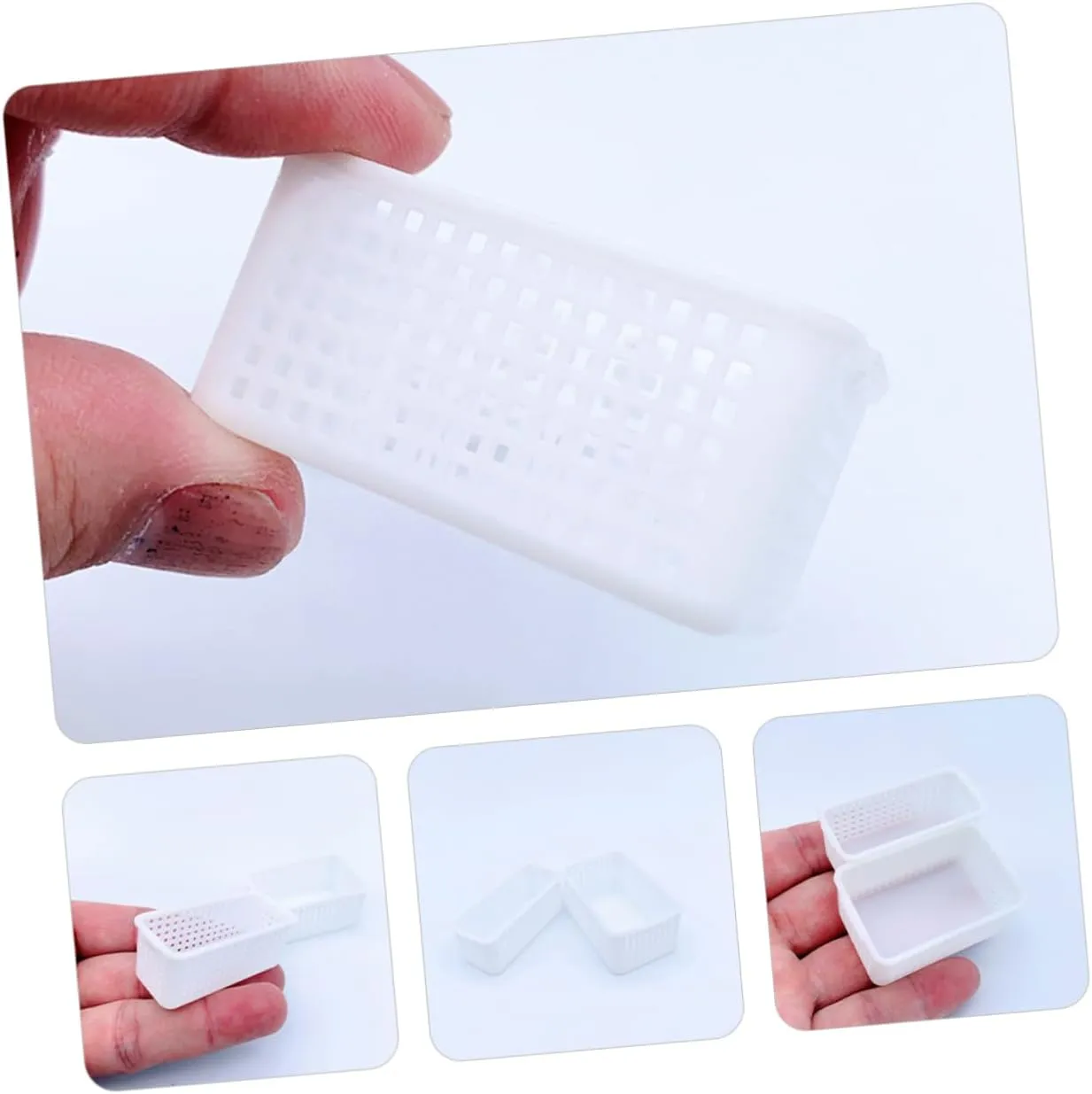 5sets 2pcs Miniature Dollhouse Storage Baskets Lightweight Decorative Baskets for Mini House Models Inspiring Imagination Creativity Teens for Home Decor and Playtime 2pcs*5