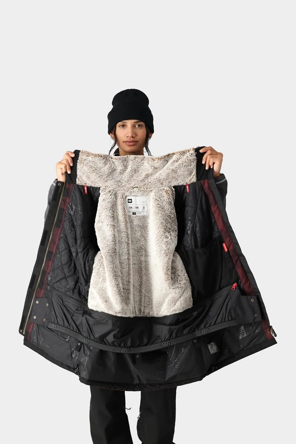 686 Women's Spirit Insulated Jacket - 2-Layer Fabric Design with Faux Fur and Satin Lining - Water & Weather Resistant