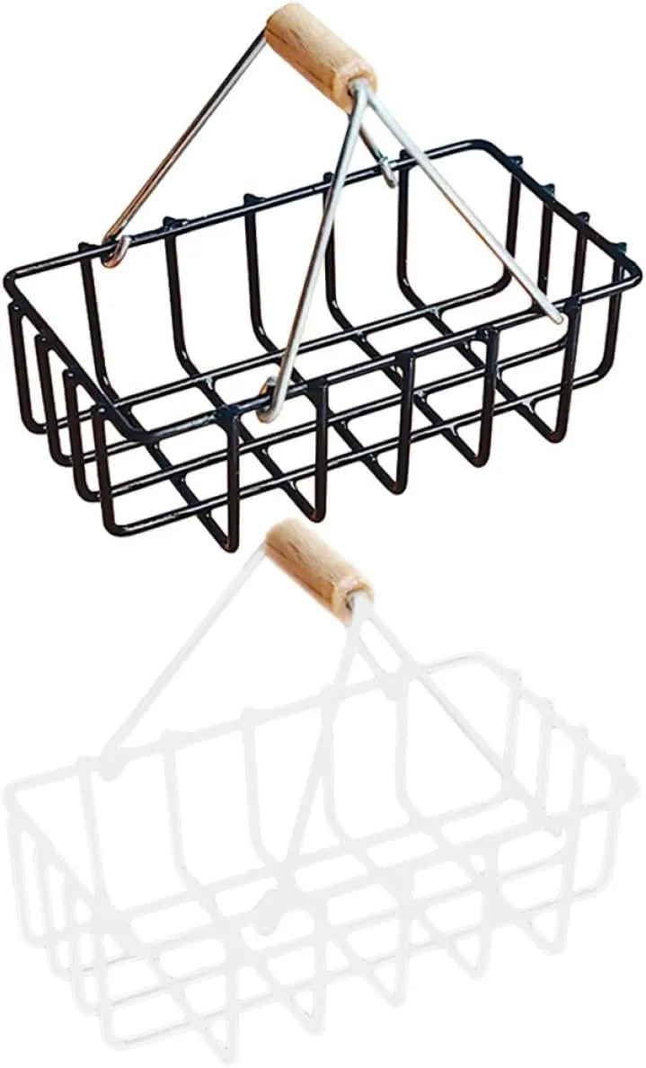 6pcs Miniature Basket Models Dollhouse Decor for Mini House Furniture Inspires Creativity and Imagination Strengthens Hand-Eye Coordination for Home Decoration