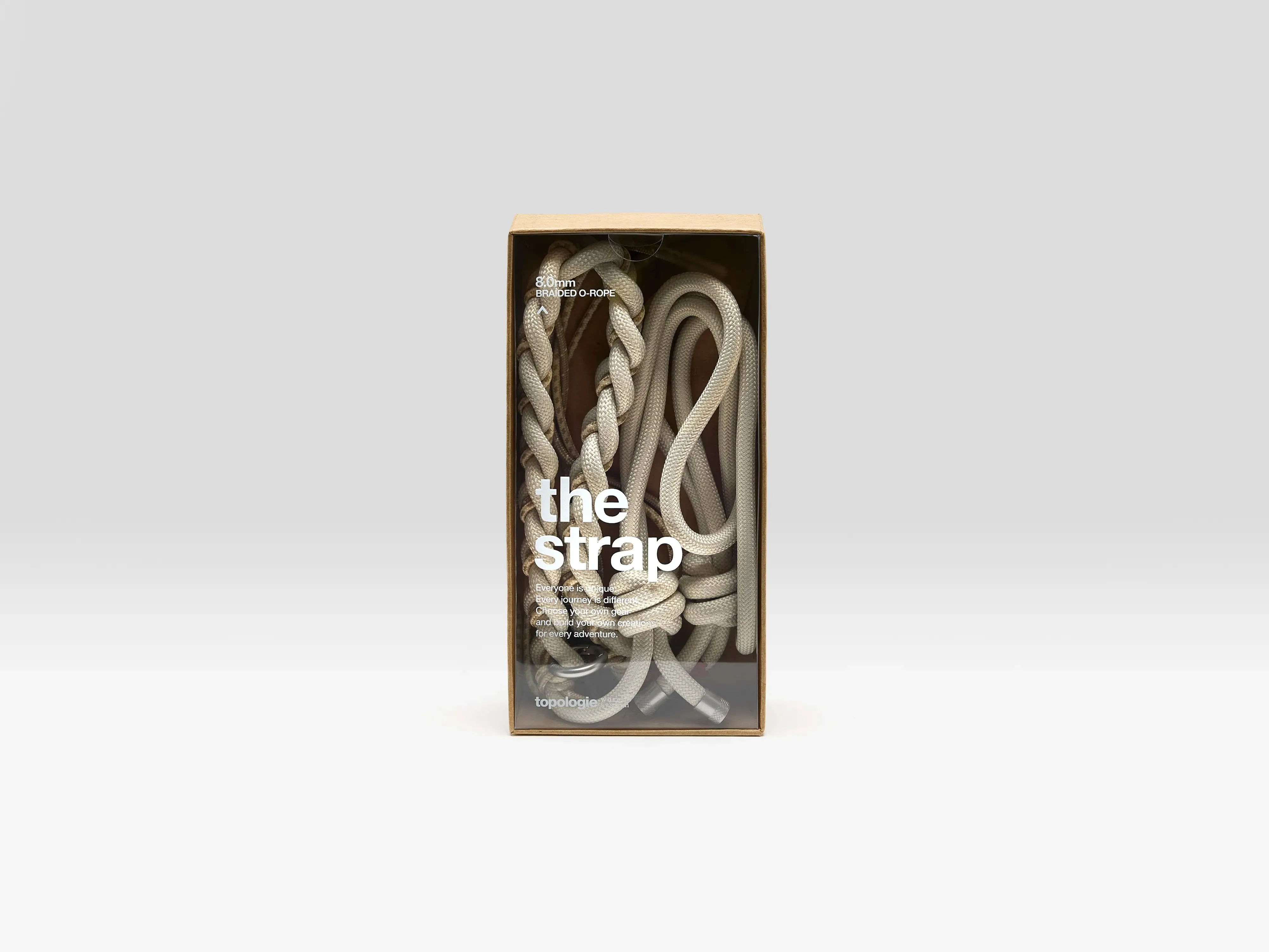8.00 mm Braided O-Rope (251 / W / BEIGE)