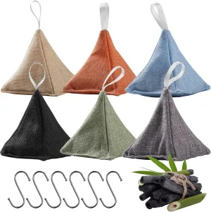 Activated Charcoal Odor Absorber，Naturally Bamboo Charcoal Air Purifying Bags for Closet/Shoe/Car/Bathroom