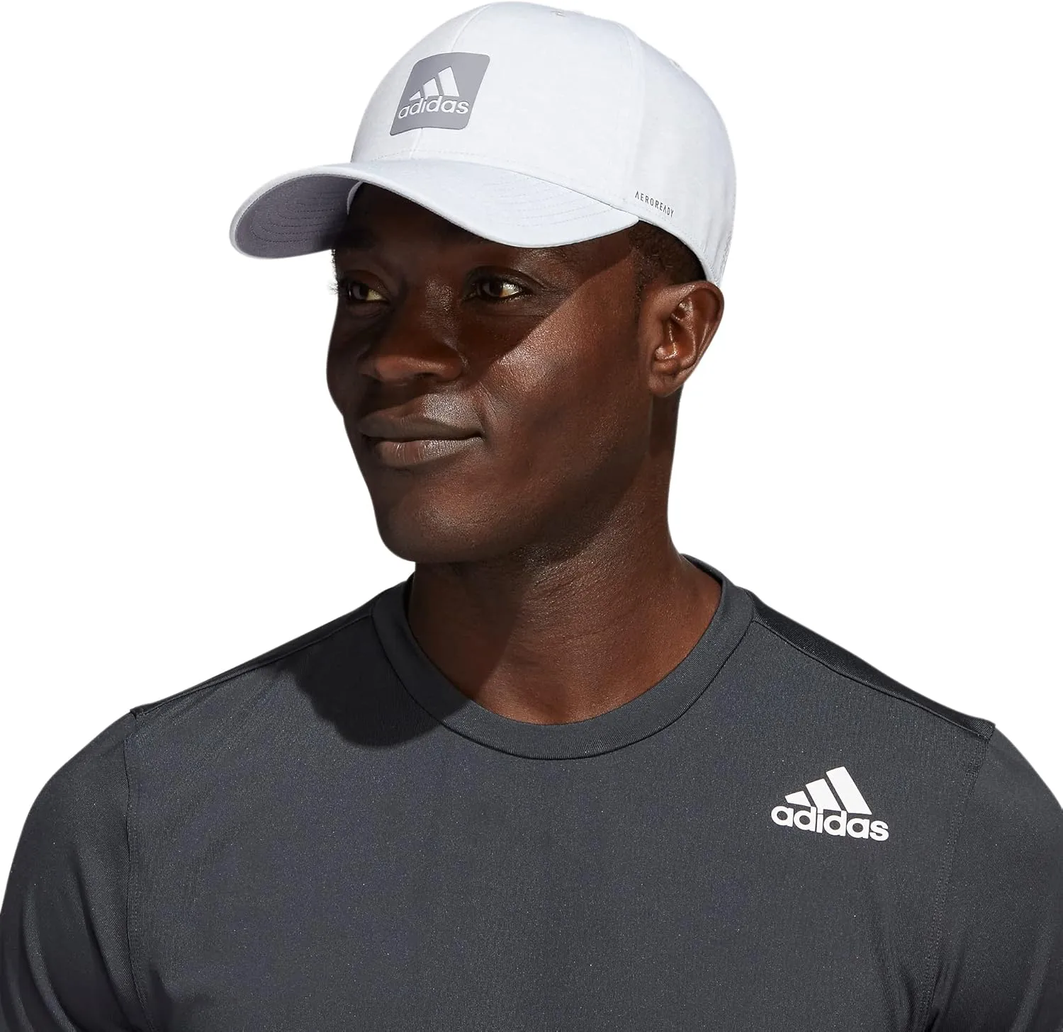 adidas Men's Heathered Structured Stretch Fit Hat