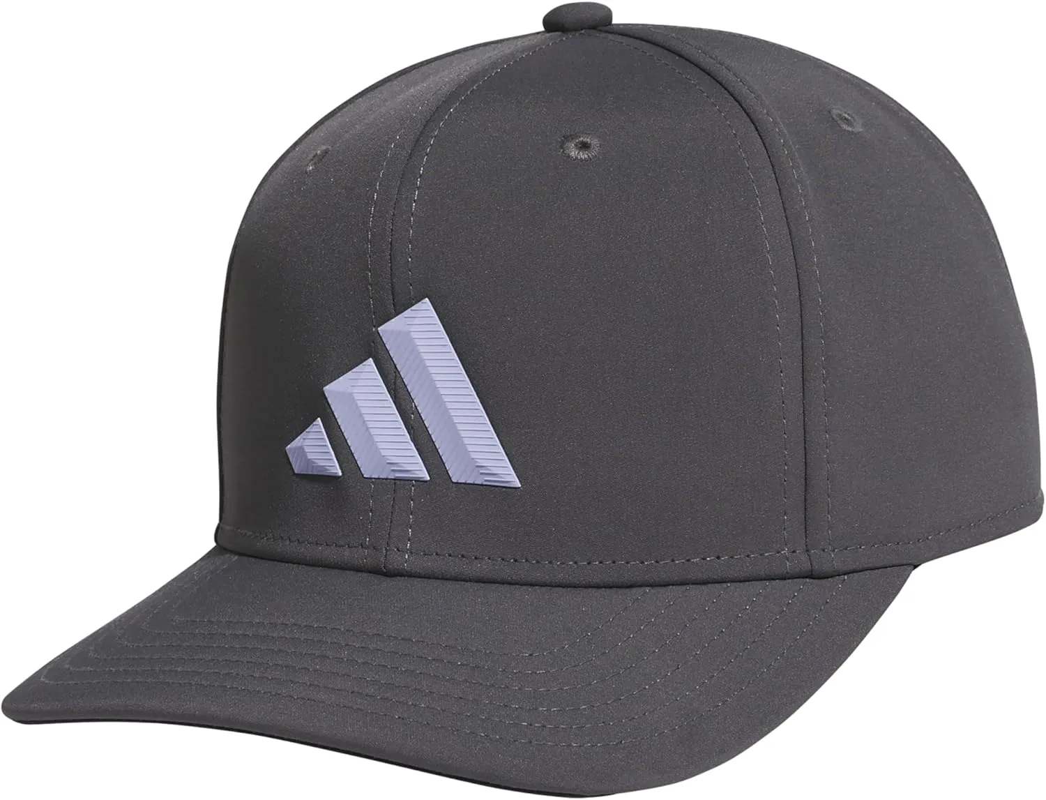 adidas Men's Three Bar Structured Snapback Adjustable Fit Hat 2.0