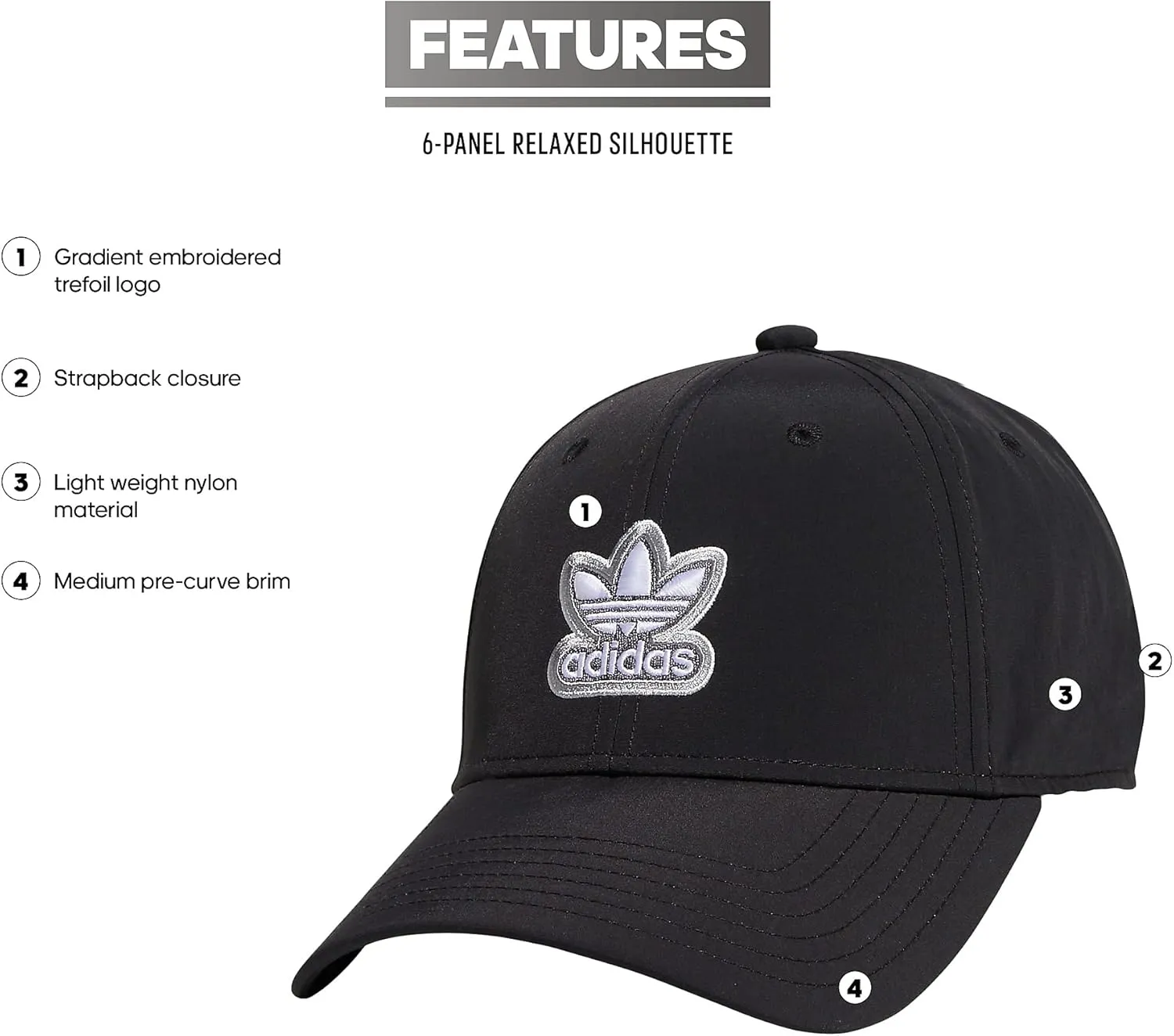 adidas Originals Women's Aura Structured Adjustable Fit Hat