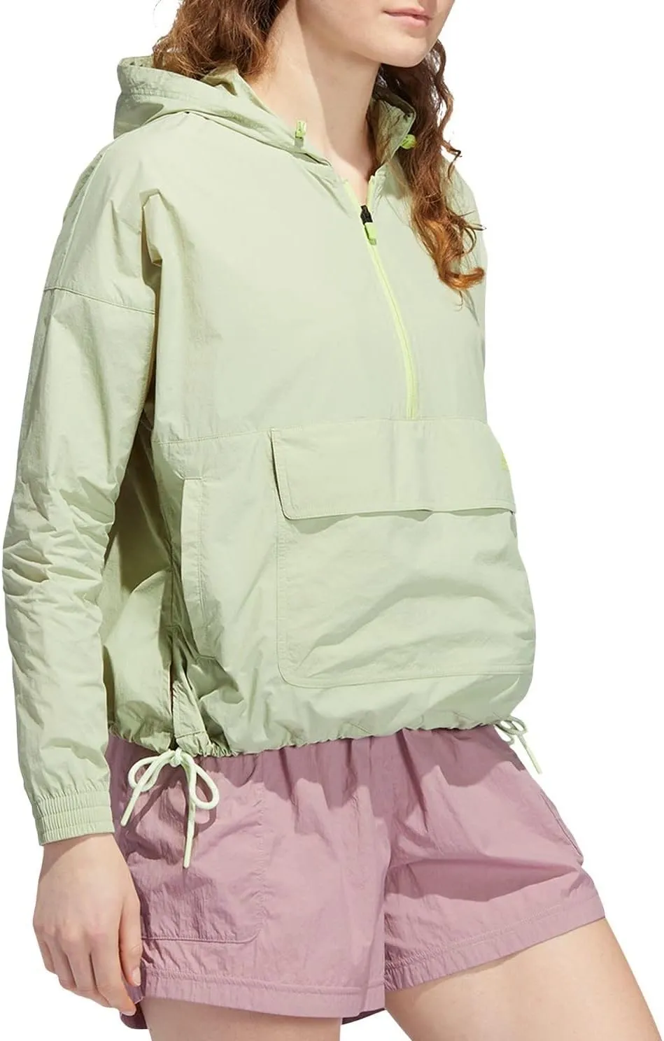 adidas Women's Utility Anorak Jacket, Magic Lime