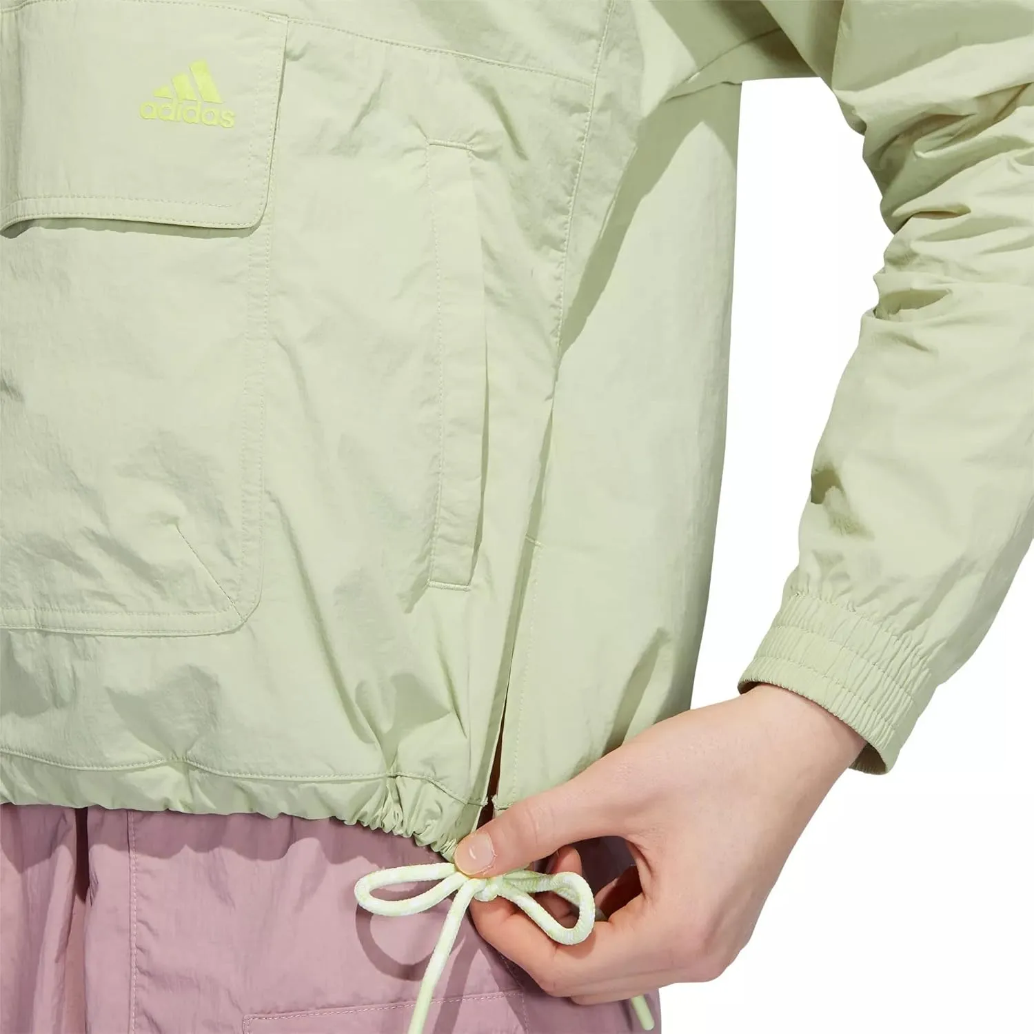 adidas Women's Utility Anorak Jacket, Magic Lime