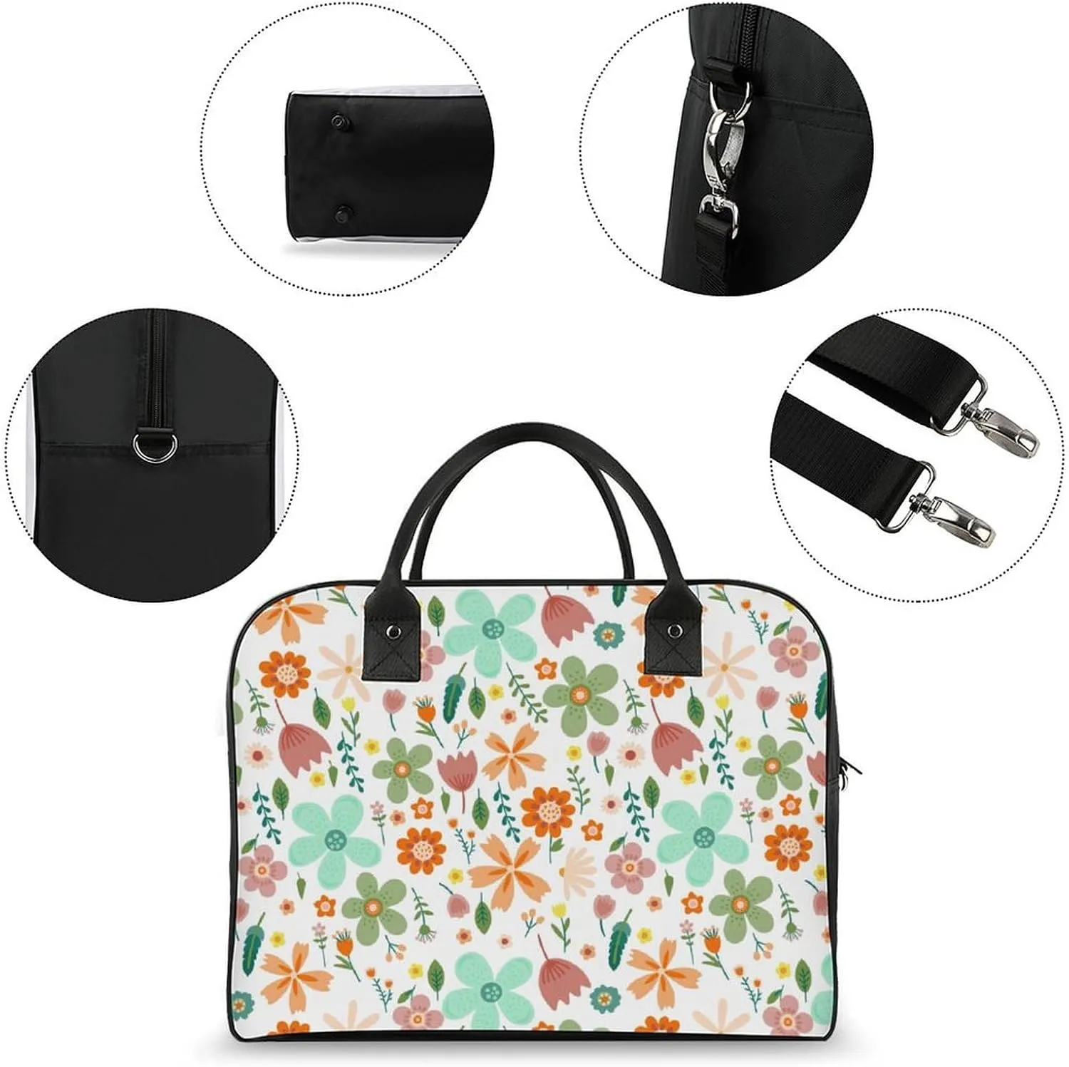 Adult Large Capacity Nylon Santa Gifts Simple Handbag for Travel 13" X 19" X 8"