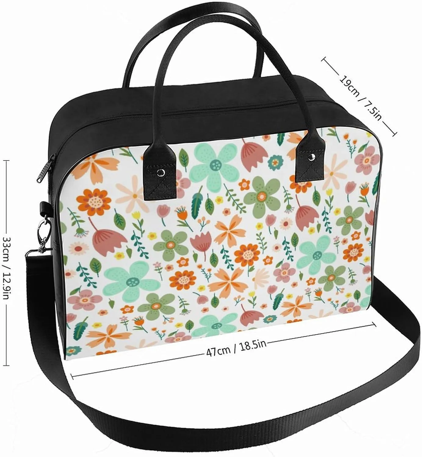 Adult Large Capacity Nylon Santa Gifts Simple Handbag for Travel 13" X 19" X 8"