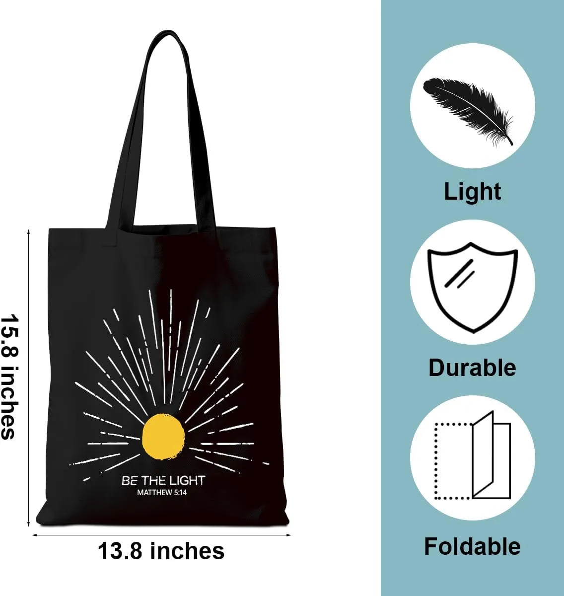 Aesthetic Tote Bag Funny Nature Lovers Weekender Bag Music Lover Reusable Grocery Bags for Travel Vacation Christmas