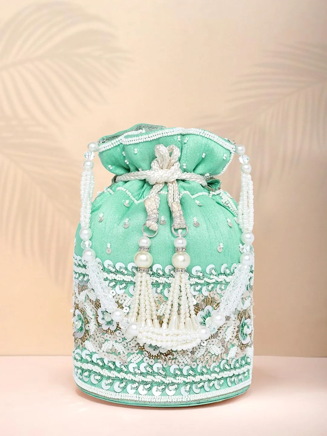 Aheli Potli Purses Gift for Women Handmade Evening Handbag Stylish Bridal Fashion Wristlet Bag Women