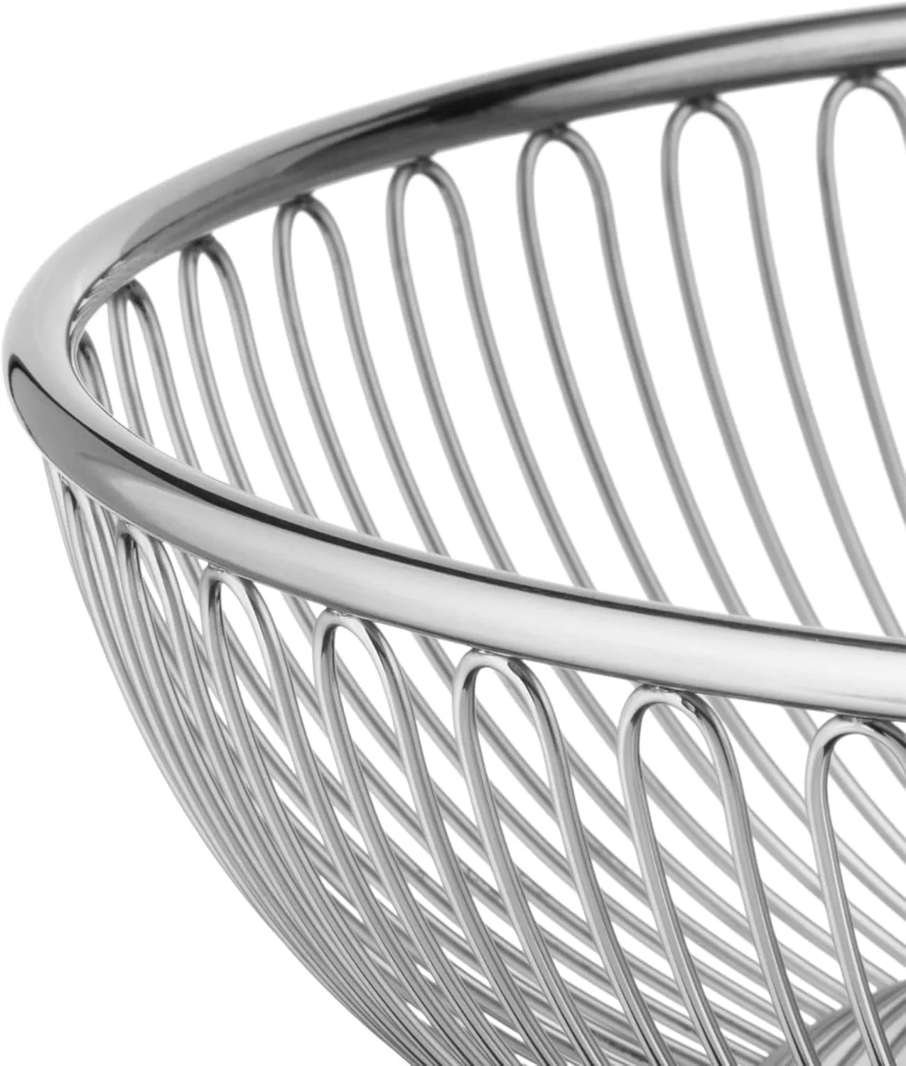 Alessi - Wire Centerpiece Fruit Basket in 18/10 Stainless Steel, Polished, 9-1/2-Inch,Silver