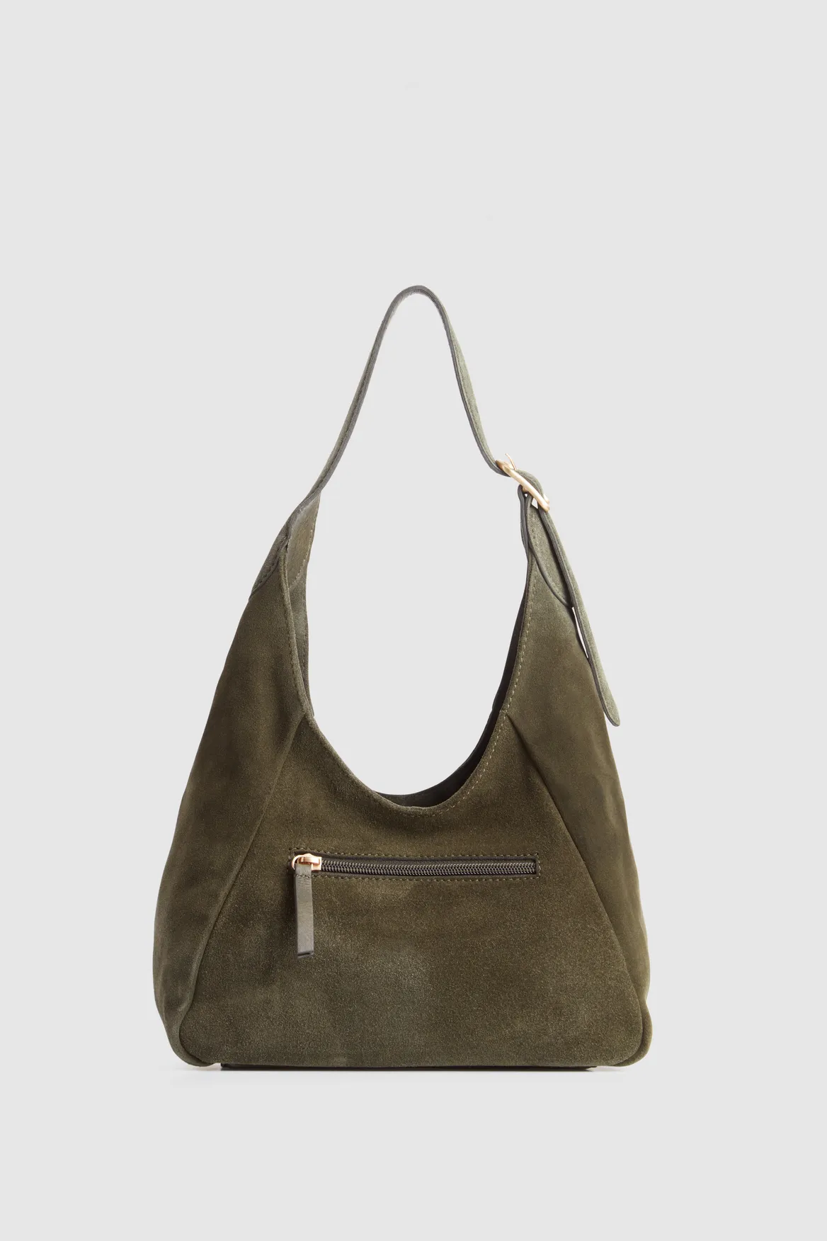 Alexa Leather Small Suede Hobo Bag