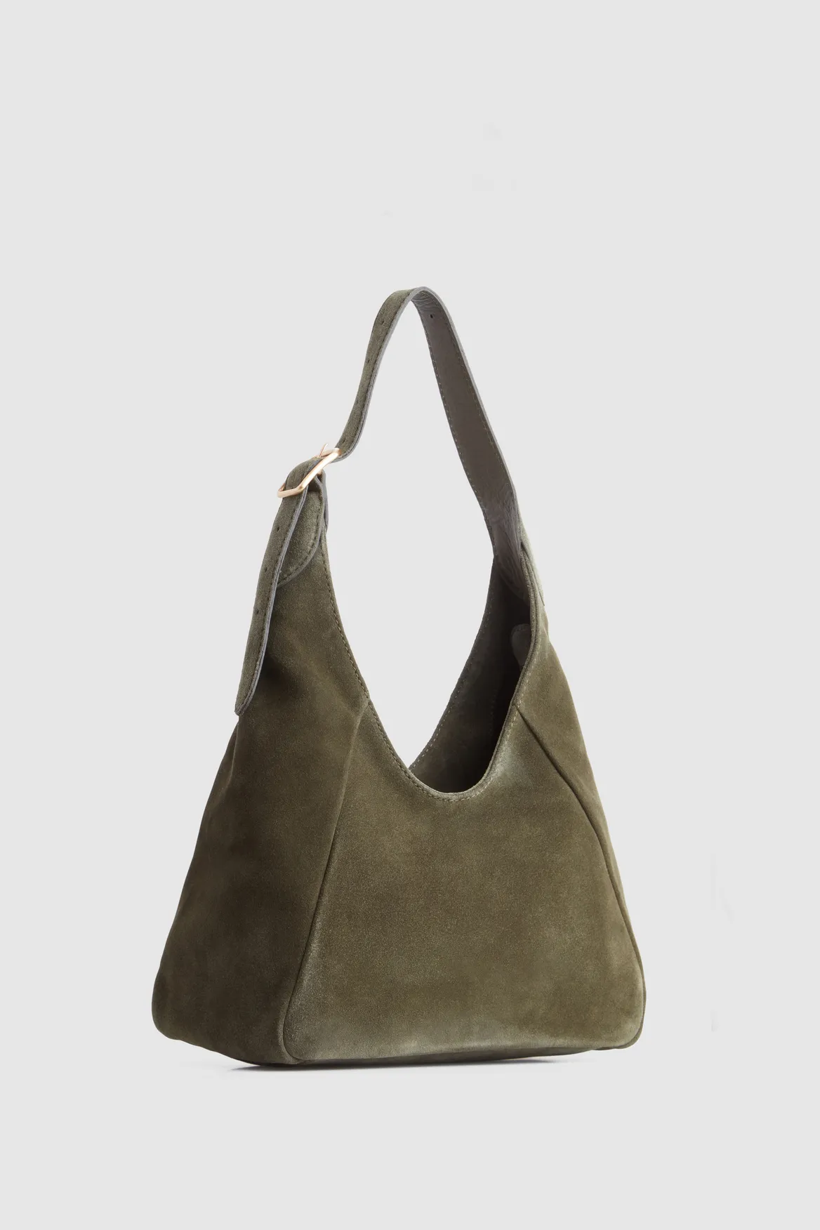 Alexa Leather Small Suede Hobo Bag