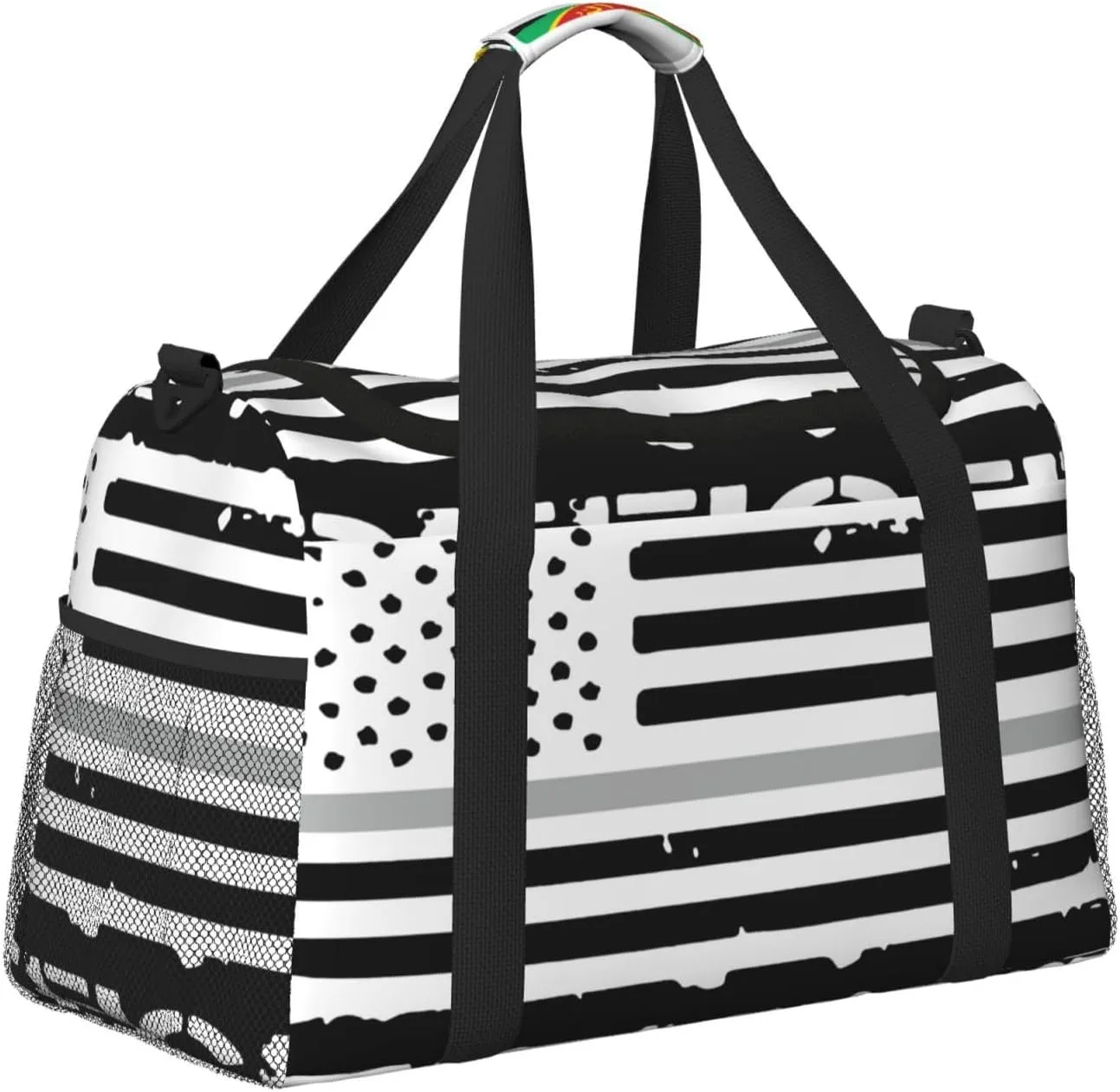 American Flag Travel Duffel Bag Large Foldable Waterproof Overnight Bag For Beach Swim Bags Pool Sports Gym