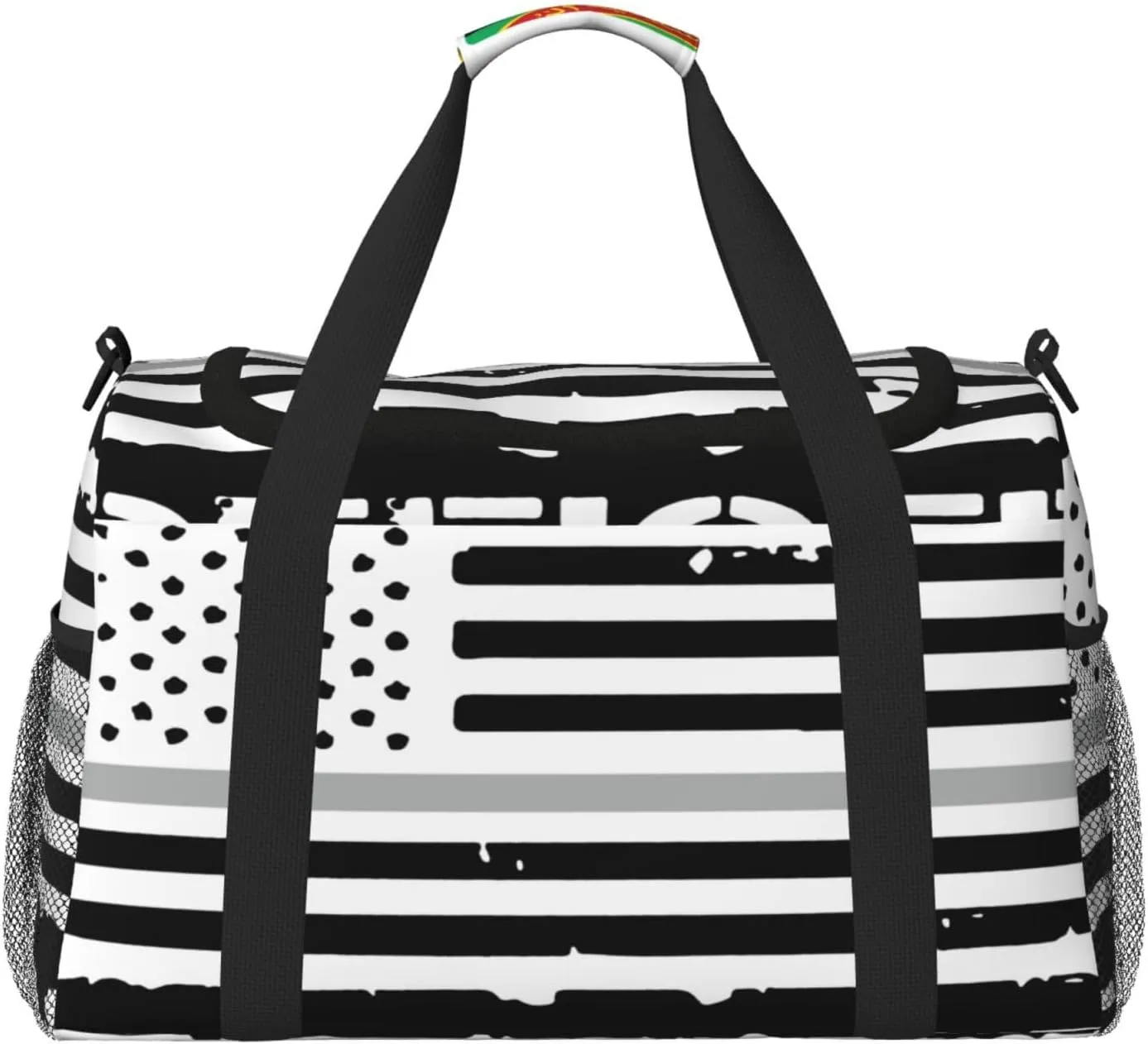 American Flag Travel Duffel Bag Large Foldable Waterproof Overnight Bag For Beach Swim Bags Pool Sports Gym