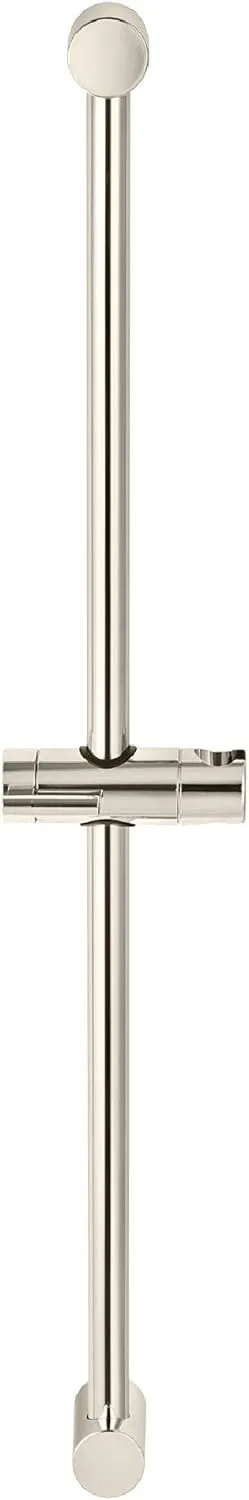 American Standard 1660730.013 Round Handheld Shower Head Slide Bar 30 inch, Polished Nickel