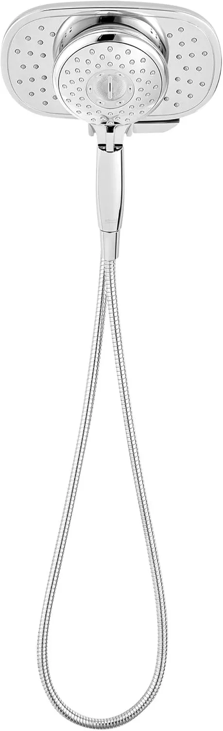 American Standard 9038254.002 Spectra Plus Duo 4-Function 2-in-1 Handheld and Fixed Shower Head 1.8 GPM, Polished Chrome