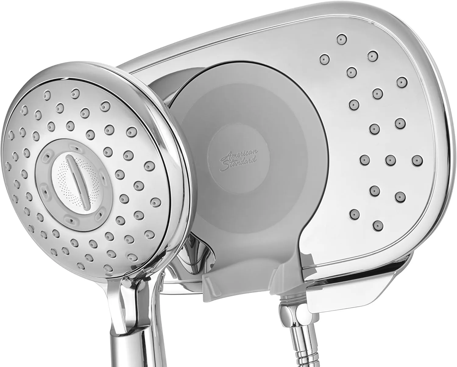 American Standard 9038254.002 Spectra Plus Duo 4-Function 2-in-1 Handheld and Fixed Shower Head 1.8 GPM, Polished Chrome