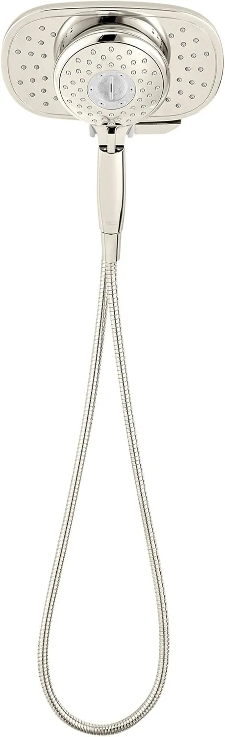 American Standard 9038254.013 Spectra Plus Duo 4-Function 2-in-1 Handheld and Fixed Shower Head 1.8 GPM, Polished Nickel