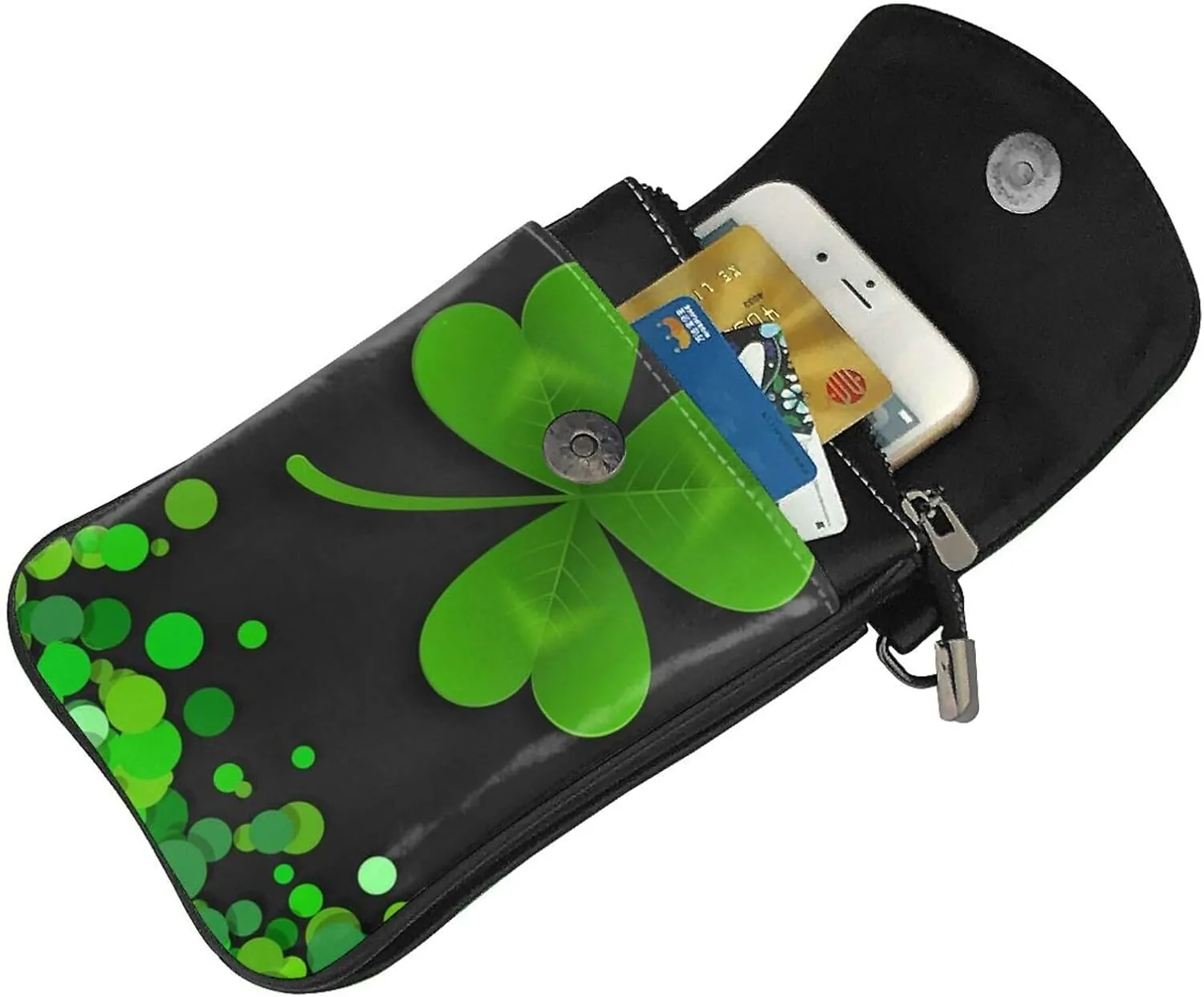 AMRANDOM Leather Small Crossbody Bags for Women Cell Phone Purse Wallet Adjustable Strap