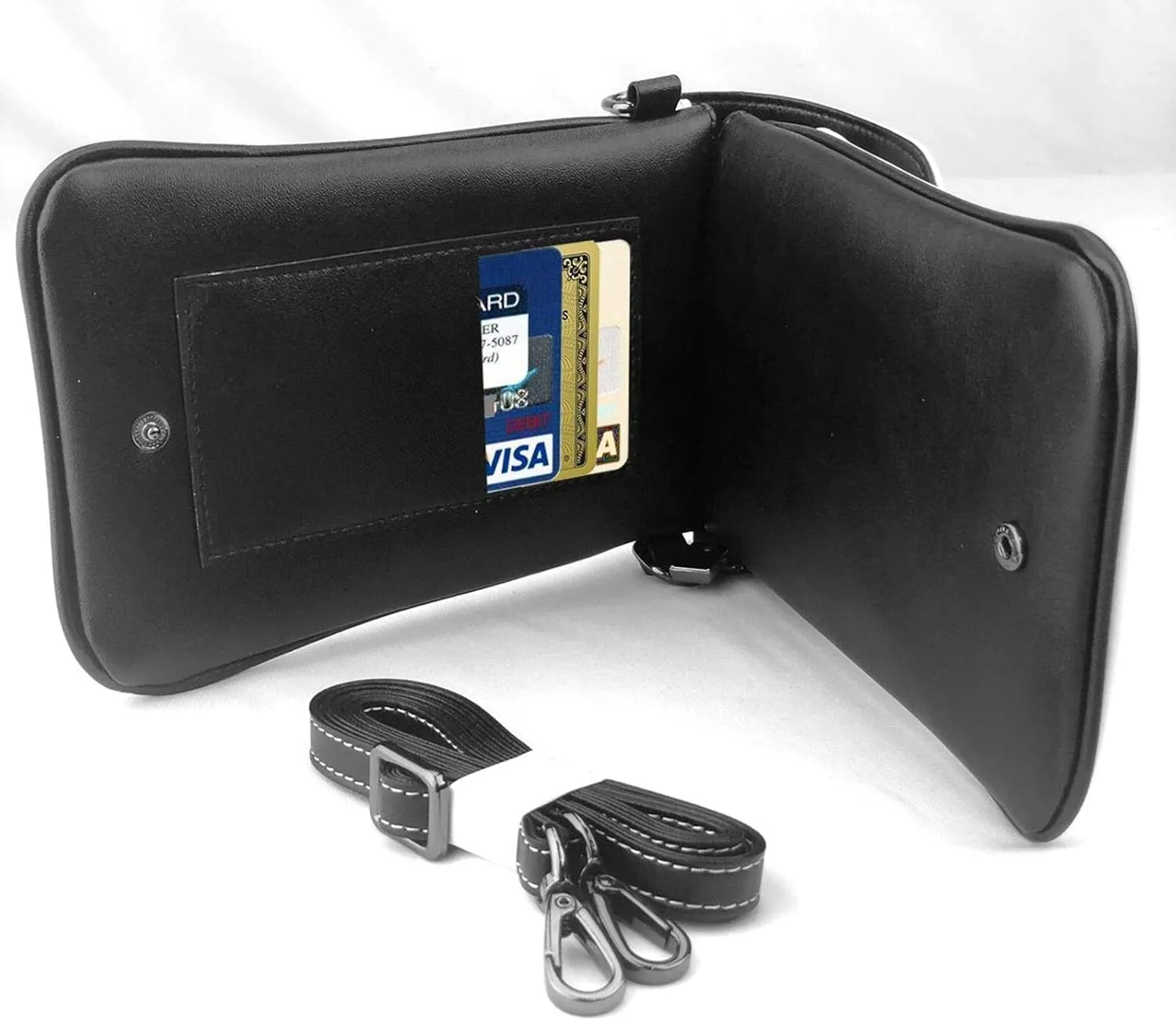 AMRANDOM Leather Small Crossbody Women Cell Phone Purse Wallet Bag With Shoulder Strap