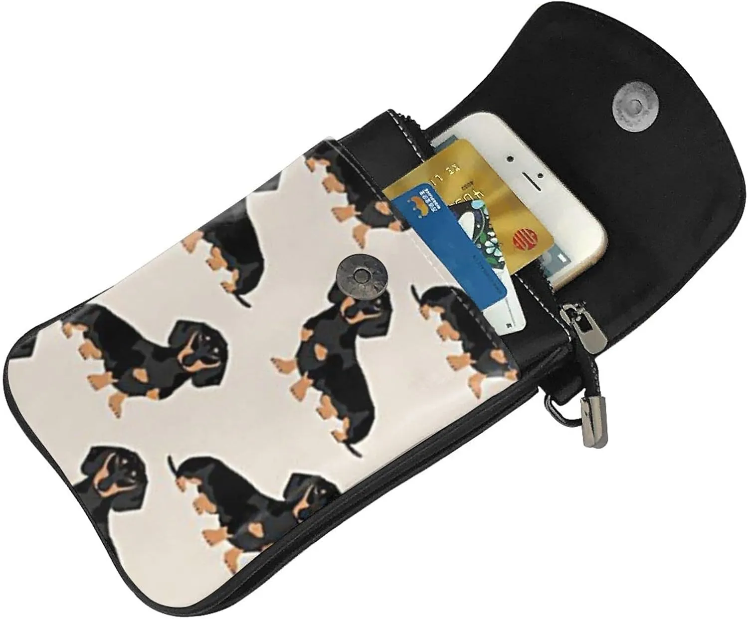 AMRANDOM Leather Small Crossbody Women Cell Phone Purse Wallet Bag With Shoulder Strap