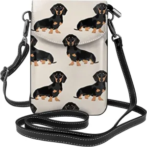 AMRANDOM Leather Small Crossbody Women Cell Phone Purse Wallet Bag With Shoulder Strap