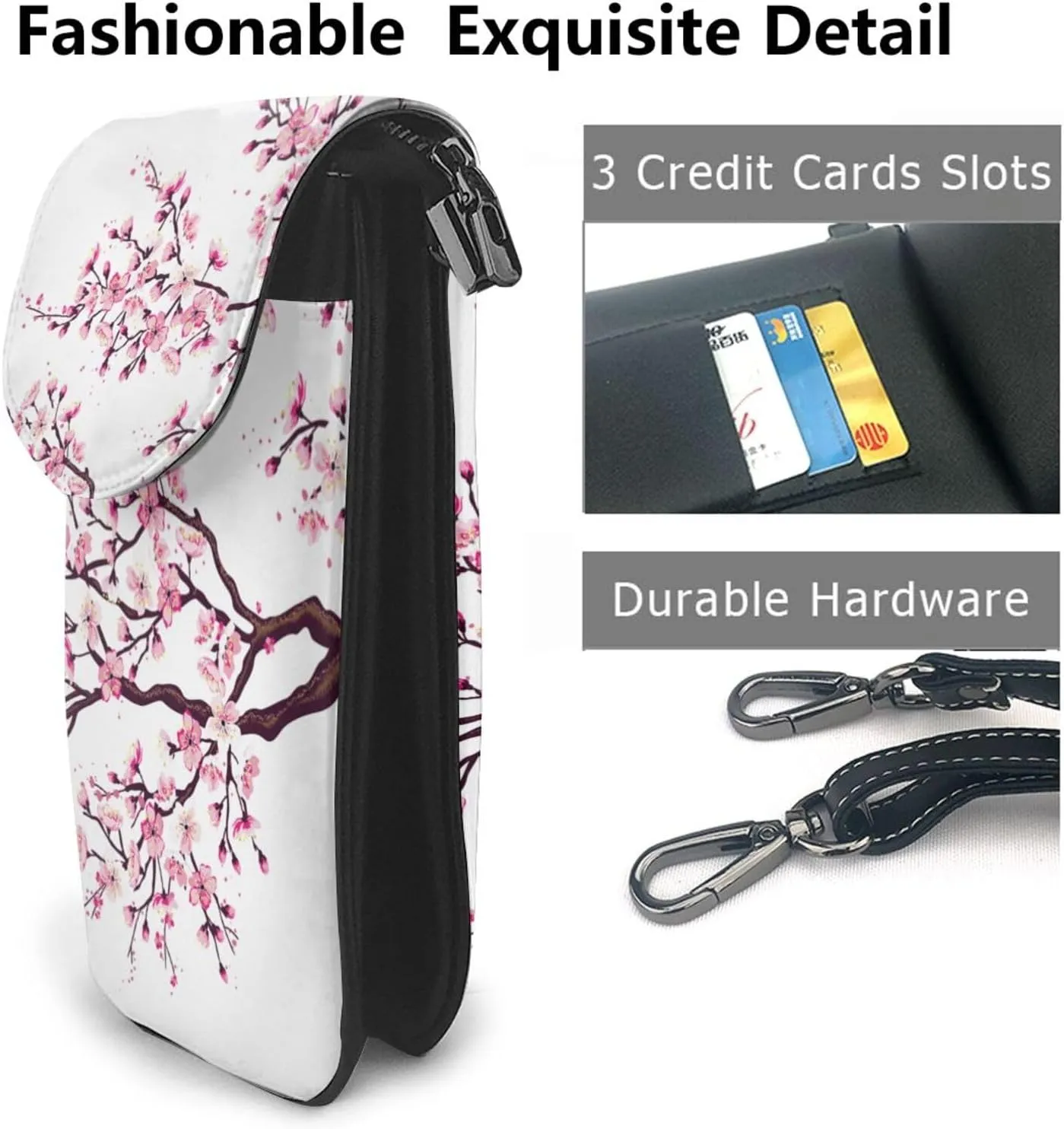 AMRANDOM Small Crossbody Bags for Women Cell Phone Purse Leather Wallet Handbags