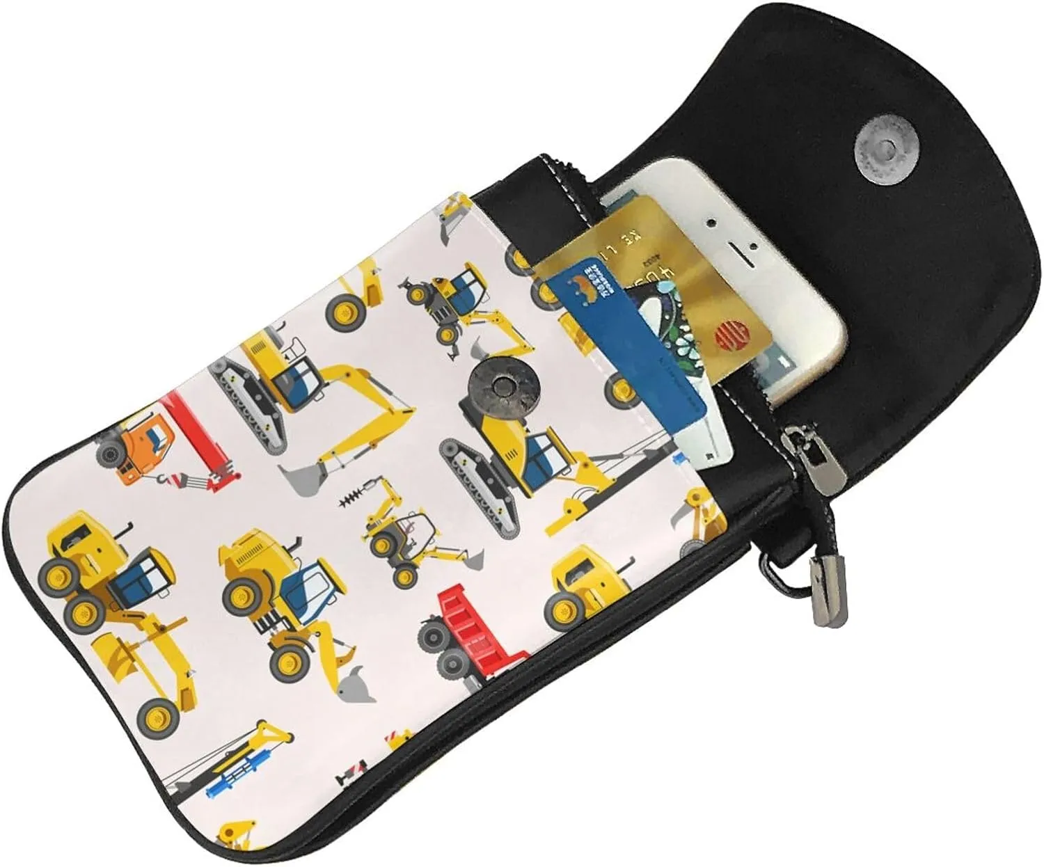 AMRANDOM Small Crossbody Bags for Women Men PU Leather Cell Phone Purse Wallet