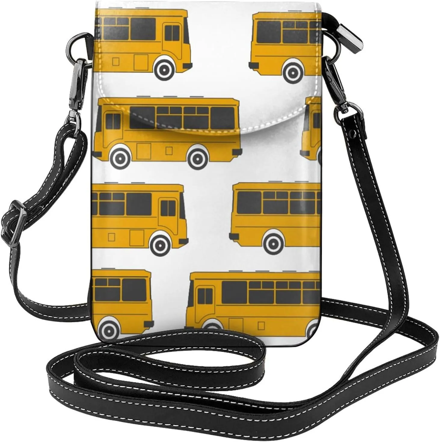 AMRANDOM Small Crossbody Bags for Women Men PU Leather Cell Phone Purse Wallet