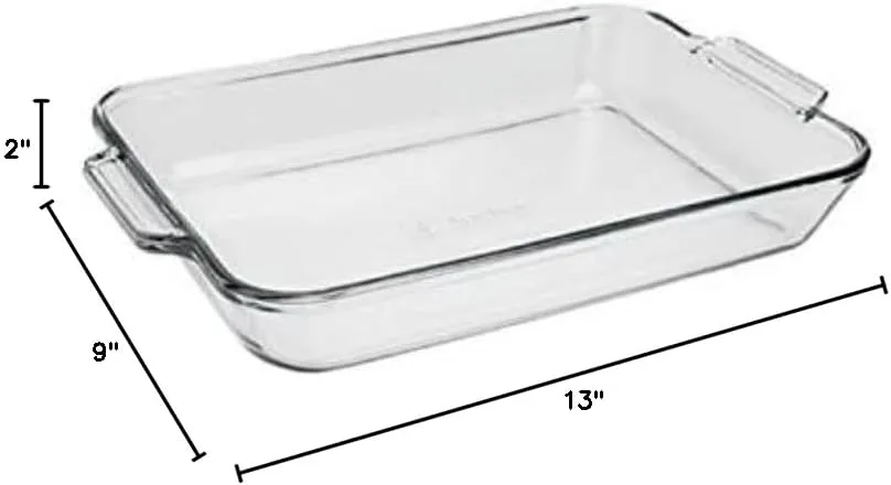 Anchor Hocking 81935OBL11 Oven Basics Bake Dish, 3 quart, Clear