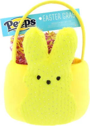 Animal Adventure Peeps Collectible Plush Basket Yellow