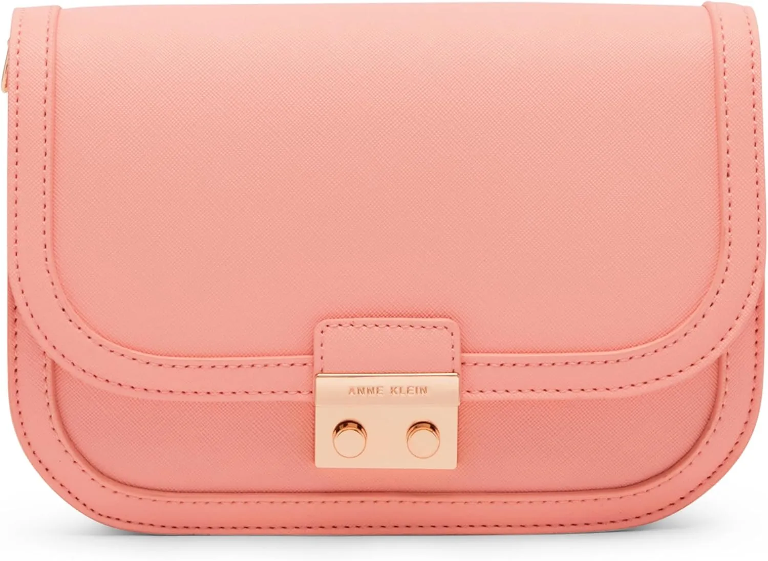 Anne Klein Medium Flap Crossbody with Push Lock and Web Strap