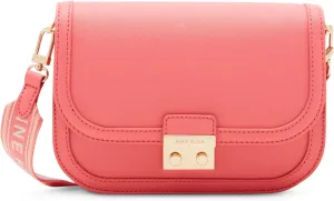 Anne Klein Medium Flap Crossbody with Push Lock and Web Strap