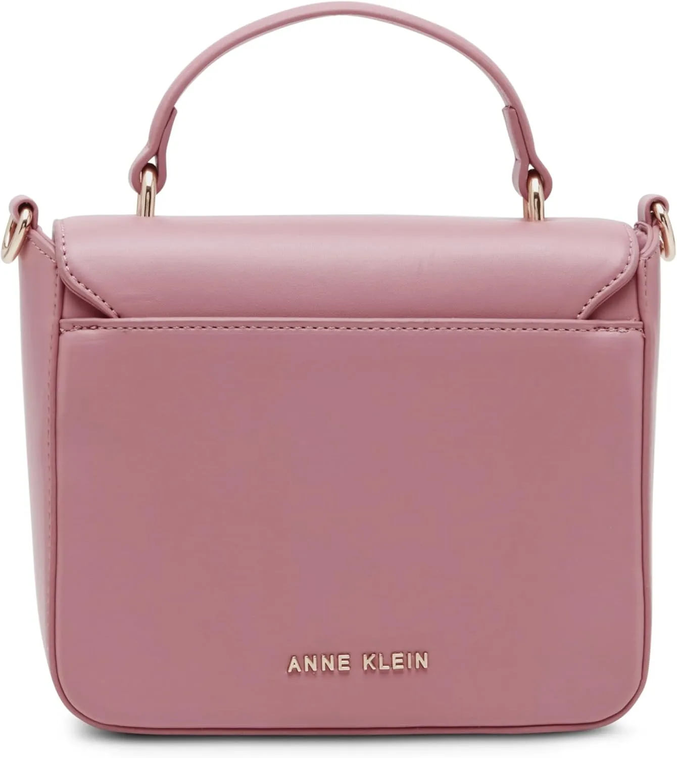 Anne Klein Small Square Flap Crossbody with Enamel Turn Lock