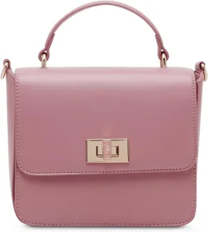 Anne Klein Small Square Flap Crossbody with Enamel Turn Lock